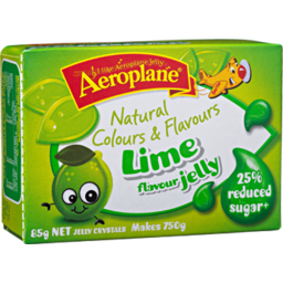 Photo of Aeroplane Jelly Reduced Sugar Lime 85g