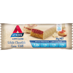 Photo of Atkins White Chocolate Swiss Roll Low Carb Bar 30g