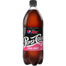 Photo of Pepsi Max Soda Shop No Sugar Cola Creaming Soda Soft Drink Bottle 1.25l