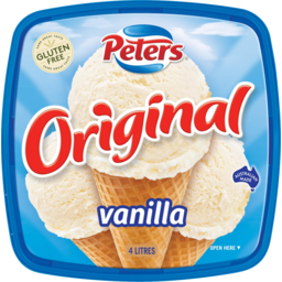 Photo of Peters Original Vanilla Ice Cream 4l