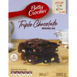Photo of Betty Crocker Brownie Mix Triple Chocolate Fudge 500g