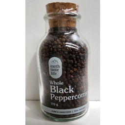 Photo of Earth Taste Life Black Peppercorn Refill Jar 170g