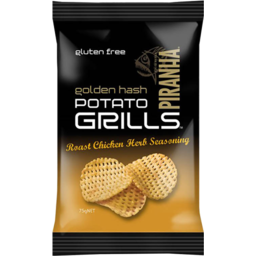 Photo of Piranha Golden Hash Potato Grills Roast Chicken Herb Seasoning Chips Gluten Free