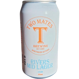 Photo of Two Mates Rivers Mid Lager Can