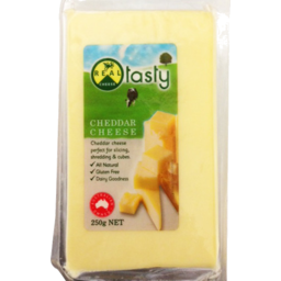 Photo of Real Cheese Tasty Cheddar Block 250gm