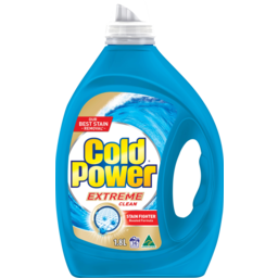 Photo of Cold Power Extreme Clean Stain Fighter Front & Top Loader Laundry Liquid 1.8l