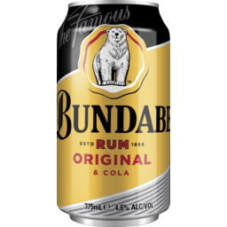 Photo of Bundaberg Original Rum & Cola Can 375ml 375ml