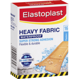 Photo of Elastoplast Heavy Fabric Waterproof Plasters 16 Pack