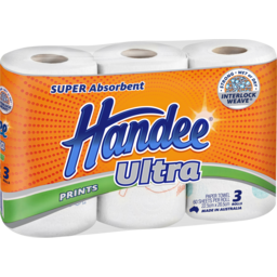 Photo of Handee Ultra Prints Paper Towels 3 Pack