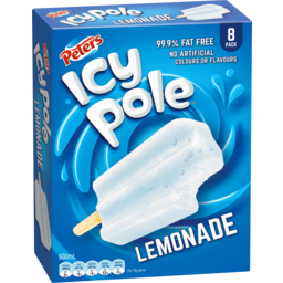Photo of Peters Icy Pole Lemonade 8pk
