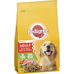 Photo of Pedigree Medium Adultdry Dog Food With Real Beef & Vegies 3kg Bag
