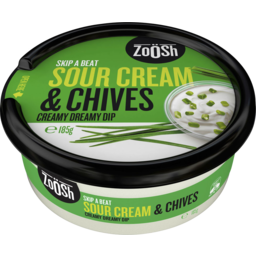 Photo of Zoosh Skip A Beat Sour Cream & Chives Creamy Dreamy Dip 185g