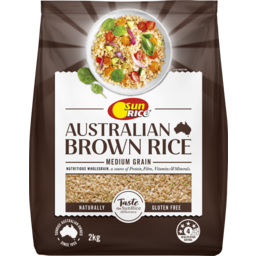 Photo of Sunrice Medium Grain Wholegrain Brown Rice 2kg