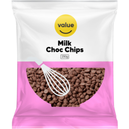 Photo of Value Milk Chocolate Chips 250g