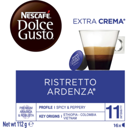 Photo of Nescafe Dolce Gusto Ristretto Ardenza Extra Crema Coffee Capsules 16 Pack