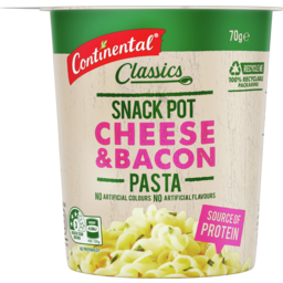 Photo of Continental Cheese & Bacon Pasta Snack Pot