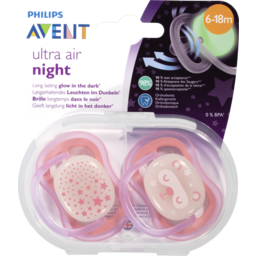 Photo of Avent Ultra Air Night Bpa Free Soother 2.0x6m