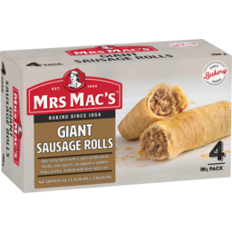 Photo of Mrs Mac's Giant Sausage Rolls 700g 4pk