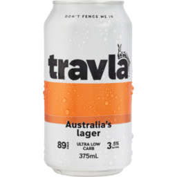 Photo of Travla Low Carb Mid-Strength Lager Can