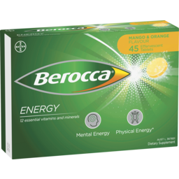 Photo of Berroca Effervescent Tablets Energy Mango & Orange 45 Pack
