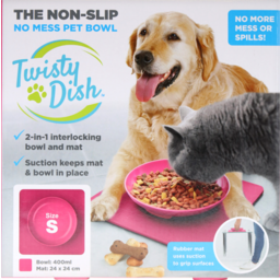 Photo of Rmd Twisty Dish Pet Bowl Pink Small
