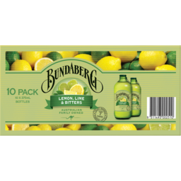Photo of Bundaberg Lemon Lime & Bitters 10x375ml Bottles 