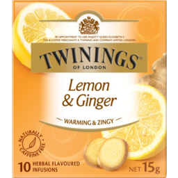 Photo of Twinings Lemon & Ginger Herbal Infusions Tea Bags 40 Pack