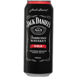 Photo of Jack Daniel's Old No. 7 Tennessee Whiskey & Cola Bottle 4 Pack 330ml