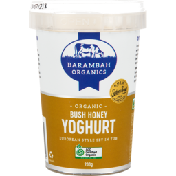 Photo of Barambah Organics Barambah Bush Honey Yoghurt 200gm