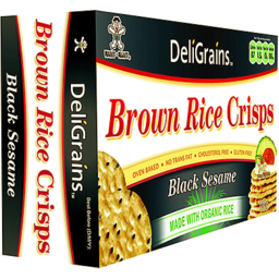Photo of Deli Grains - Rice Crisps Black Sesame 100g