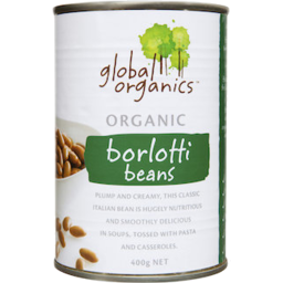 Photo of Global Organics Borlotti Beans 400g
