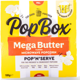 Photo of PopBox Mega Butter Popcorn 100gm