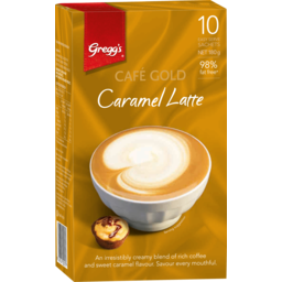 Photo of Greggs Cafe Gold Caramel Latte 10 Pack