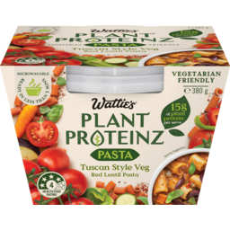 Photo of Wattie's® Plant Proteinz™ Tuscan Style Veg Red Lentil Pasta 380g 