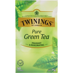 Photo of Twinings Pure Green Tea Bags 50 Pack 75g 75g