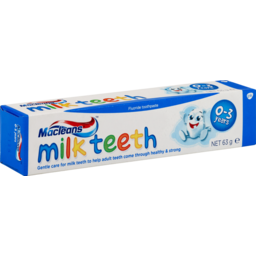 Photo of Toothpaste, Mcleans Kids Milk Teeth 0-3 Years 63 gm