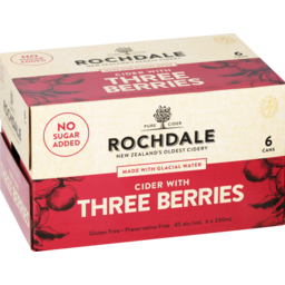 Photo of Rochdale Cider Three Berries 6 Pack X 330ml