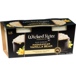 Photo of Wicked Sister Rice Pudding Vanilla 2x170gm