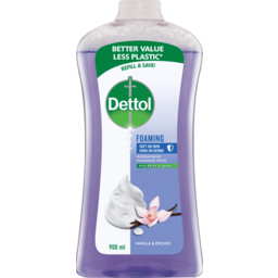 Photo of Dettol Foaming Antibacterial Hand Wash Refill Vanilla & Orchid 900ml 