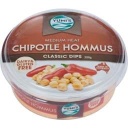 Photo of Yumis Medium Heat Chipotle Hommus Classic Dips 200gm