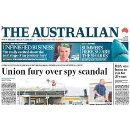 Photo of The Australian Newspaper Tues