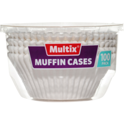 Photo of Multix Baking Aids Muffin Cases Large White X 100 