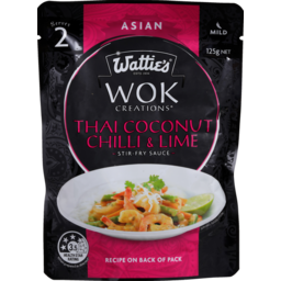 Photo of Wattie's Wok Creations Stir-Fry Sauce Thai Coconut 125g