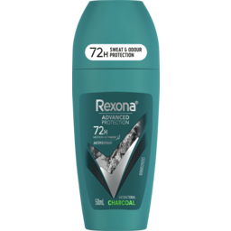 Photo of Rexona Men 72h Advanced Roll On Antiperspirant Deodorant Charcoal Antibacterial 50 Ml