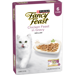 Photo of Purina Fancy Feast Chicken Feast In Gravy Grilled Cat Food Cans