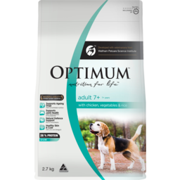 Photo of Optimum Adult 7+ Years With Chicken Vegetables & Rice Dry Dog Food 2.7kg