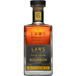 Photo of AD Laws 6 Year Old Four Grain Straight Bourbon Bottled in Bond 50%