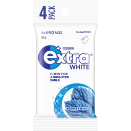 Photo of Extra White Peppermint Sugar Free Gum 10pc Pack