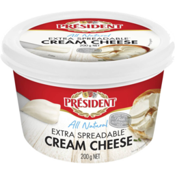 Photo of President Extra Spreadable Cream Cheese 200gm