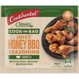 Photo of Continental Recipe Base Cook In Bag Honey BBQ Chicken 45g
